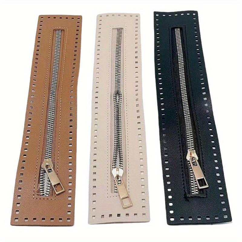 2 Stück 27cm Lang Leder Reißverschluss Nützlich Für Häkeltasche Beschläge Solider Reißverschluss Nähzubehör Nützlicher Handtaschen Lederreißverschluss Praktisch