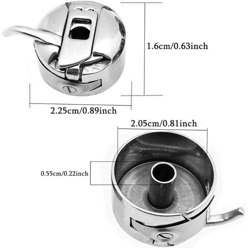 Premium Metal Sewing Machine Bobbin Case High Compatibility Sewing Accessory for Home Quilting Garment Repair Projects