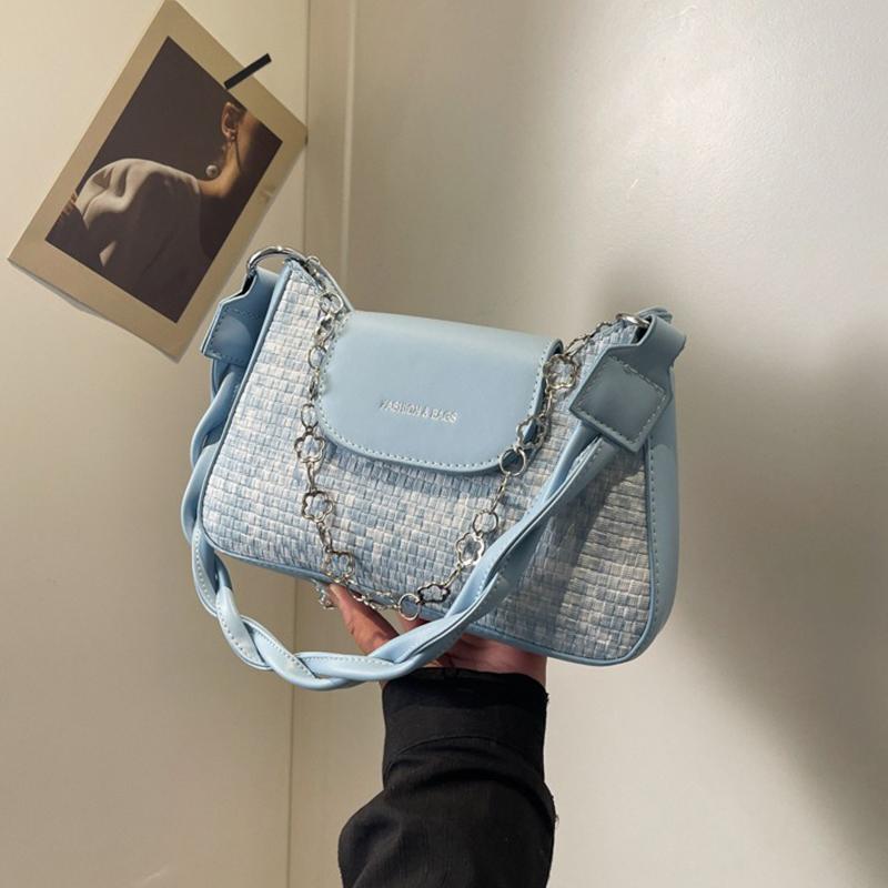 Популярные женские сумки, новинка 2024 года, модная и универсальная сумка через плечо, высококачественная нишевая сумка с текстурой на одно плечо, подмышками