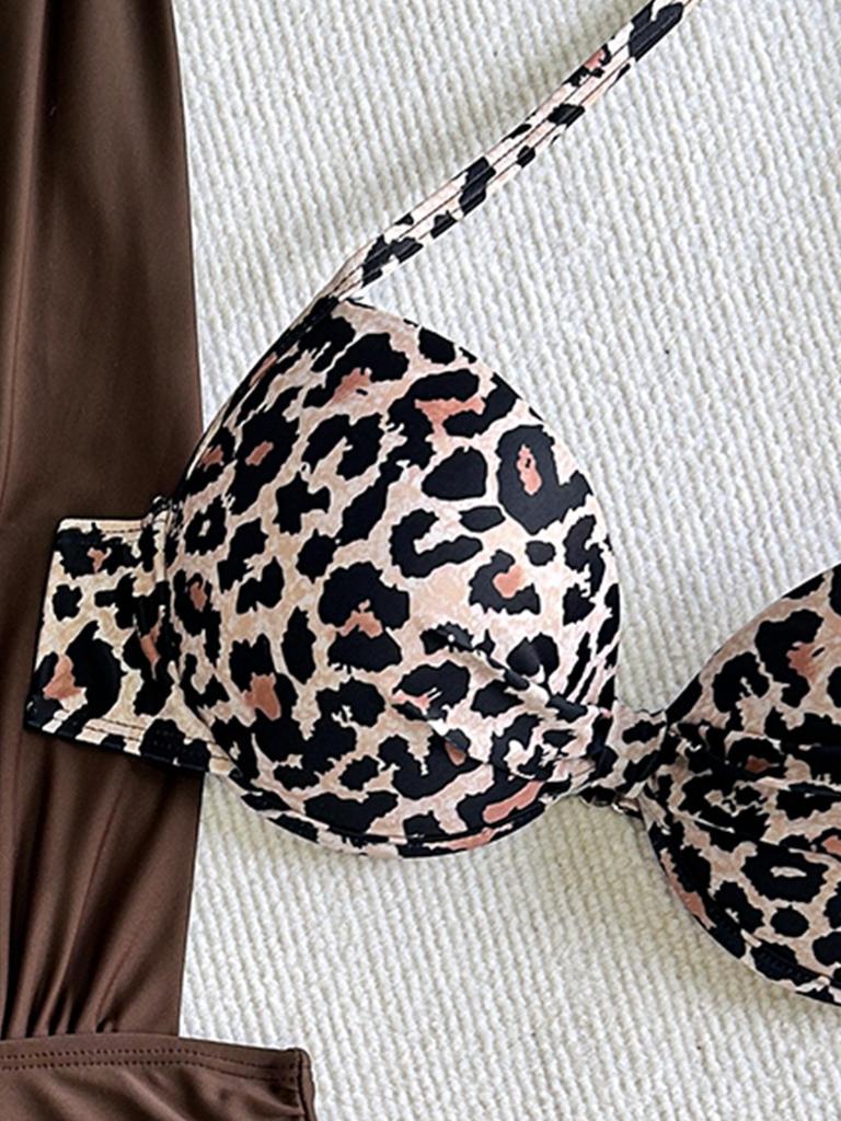 2025 Sexy High-Waisted Push-Up Bikini Set for Women