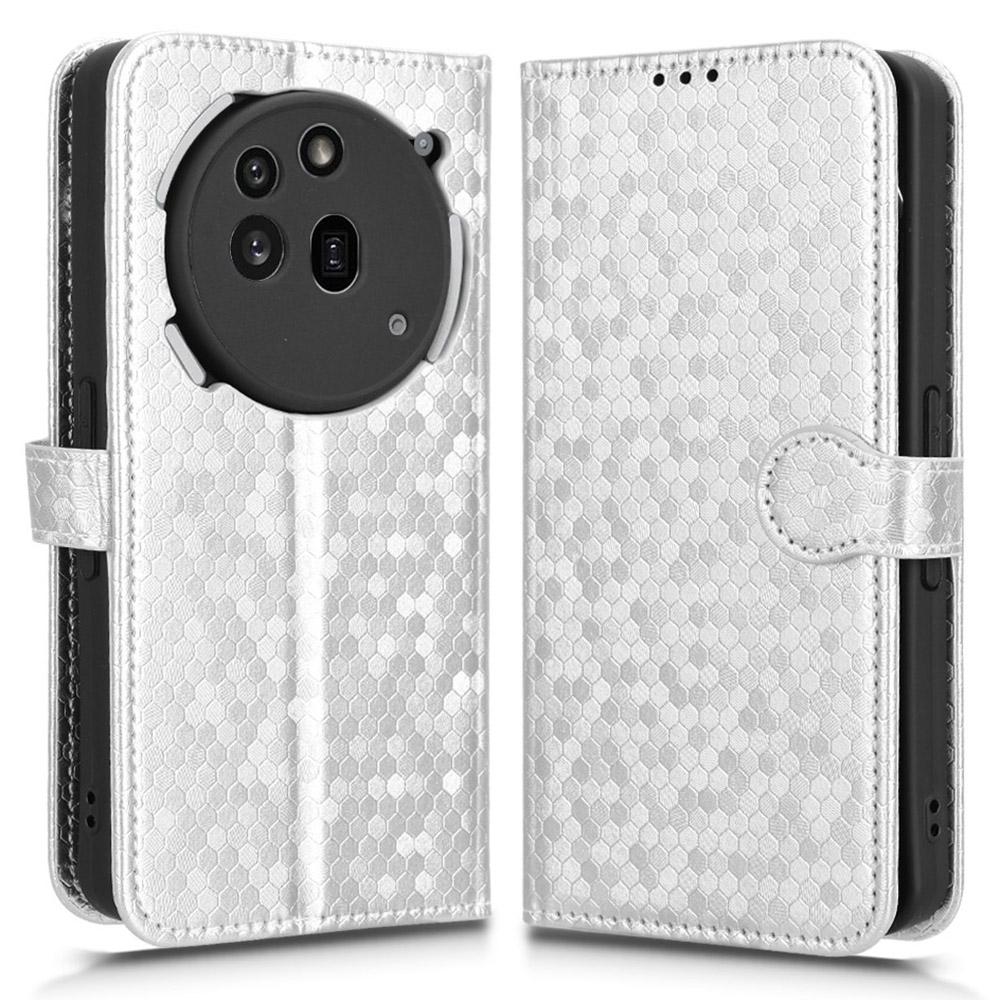 For Nothing Phone (3a) Pro Wallet Case Dot Pattern Imprint PU Leather Phone Cover