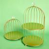 Iron Bathroom Birdcage Shelf Cosmetic Storage Rack Home Desktop Miscellaneous Organizers