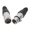 JSDNGURK XLR Connector Set 40 3-Pin Microphone Adapters 20 Male 20 Female DIY Audio Cables for Recording and Mixing