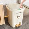 Trash Can With Lid Kitchen Standing Trash Can Large-Capacity Bin Dustbin Bathroom Bucket Toilet Wastebasket Household Items