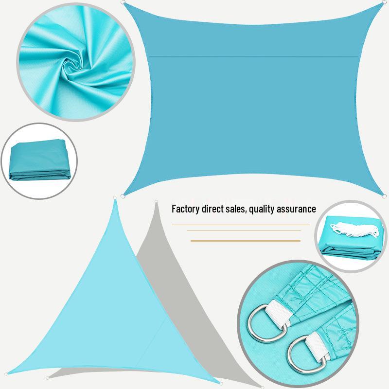 Rectangular 2x2.5m Waterproof, Sunproof, UV-Resistant Outdoor Shade Sail