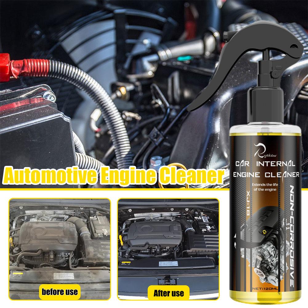 Car Engine Bay Cleaner Powerful Decontamination Cleaning Detailer Detergent Auto Product Car Cleaning Compartment 120ml Eng H0U1