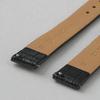 Crocodile Embossed Leather Strap_Black