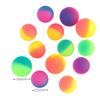 Fun High Bounce Toy Balls Kids Gift Party Favor Decoration Kids Bouncing Ball Pattern  Two-Color Bounce Ball Birthday Gift