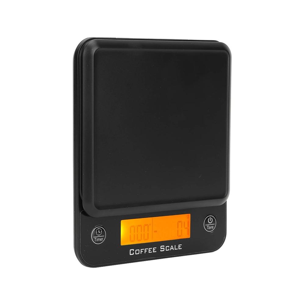 LCD Display Coffee Scale ABS Food Baking Scale Durable Digital Kitchen Scale Coffee Brewing