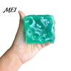 Relaxing Desk Toy Shapeable Cheese Cube Squeeze Toy, Anxiety Relief Block Sensory Stress Reduction Fake Pinch Home Office Relaxation Tool Gel Filling