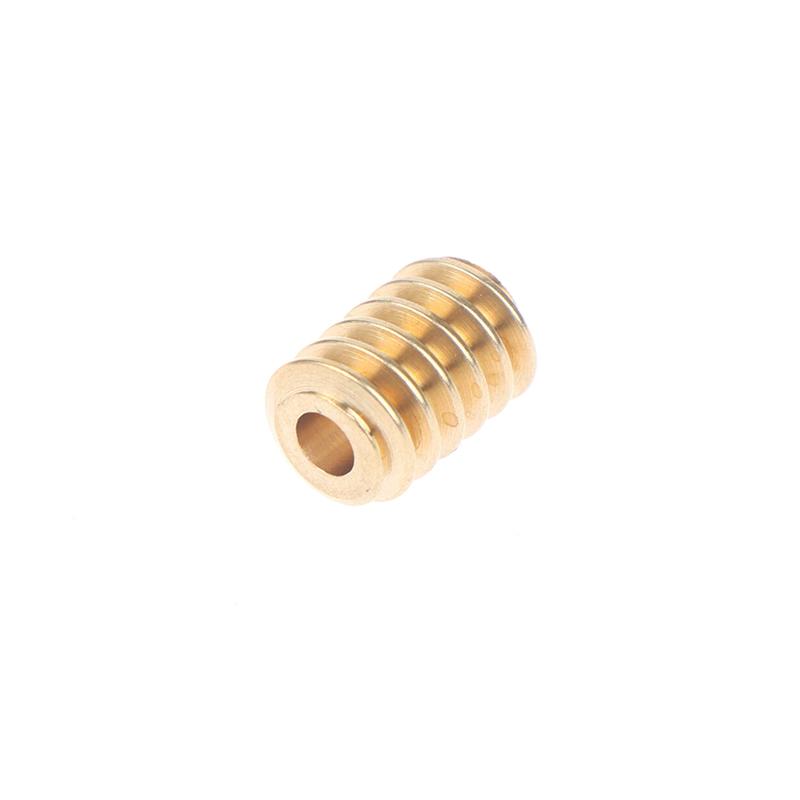 2Pcs 0.5 Modulus 1.98Mm/2.28Mm/ 2.98Mm Aperture Hole Diameter Single-Head Copper Worm Gear Matching 2Mm/2.3Mm/3Mm Shaft