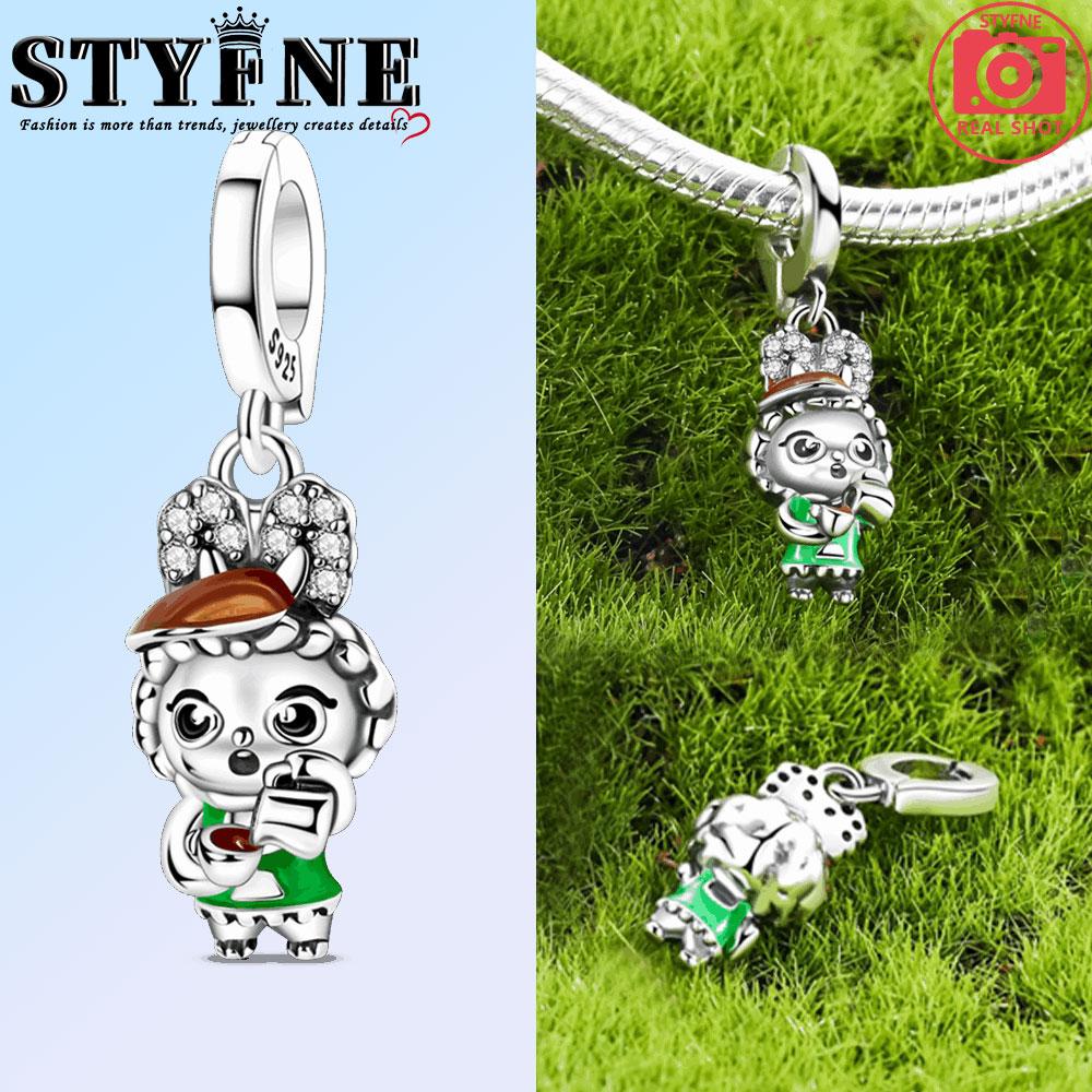 Copper Strawberry Rabbit Painter Doll Fox Charms Beads Fit Original Bracelet Necklace Fine Jewelry Women Diy Gifts