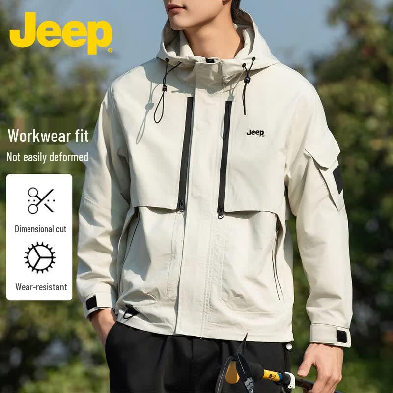 JEEP Men's Spring Outdoor Hooded Jacket