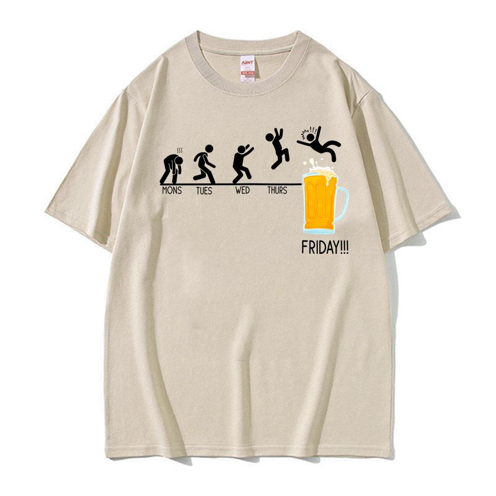 Funny Beer Week For Beer Lovers Graphic T Shirt Summer Unisex Unisex Clothing Retro Tees Fashion Oversized Casual Tshirt Streetwear