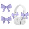 2PCS Bow Shape Headset Attachment 3D Earphone Charms Universal Headphone Accessories  Girls