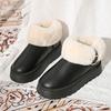 New Large-sized Snow Boots for Women, Short-top, Thick-soled, Warm and Thickened Cotton Shoes