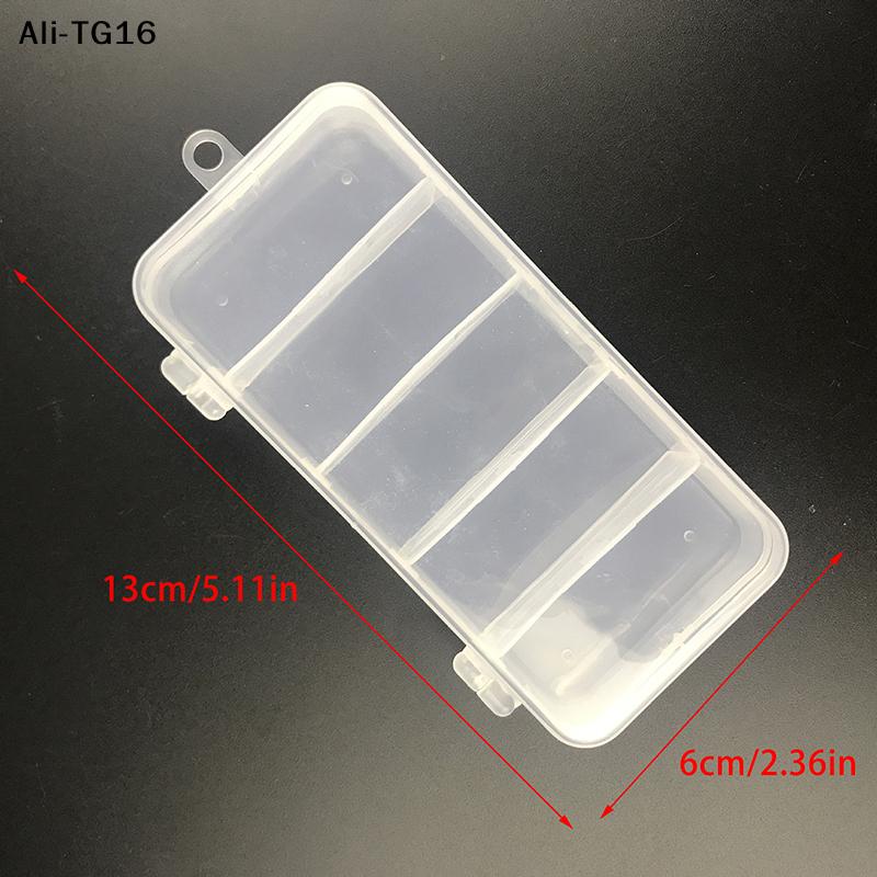 Waterproof Bait Box 5 Compartments Fishing Gear Accessories Hook Storage Box, Plastic Bait Box