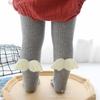 Newborn Girl Cotton Pantyhose: Spring/Autumn Thin Style, Princess Design, Footed Tights for Infants with Big Bottom.