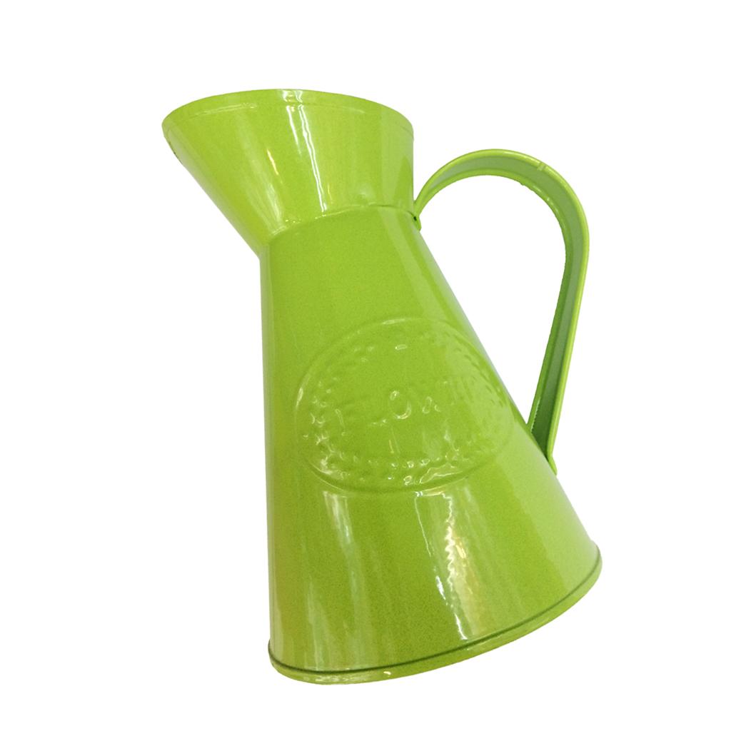 Country Style Metal Vase Flower Pot Jug Holder Wedding Retro