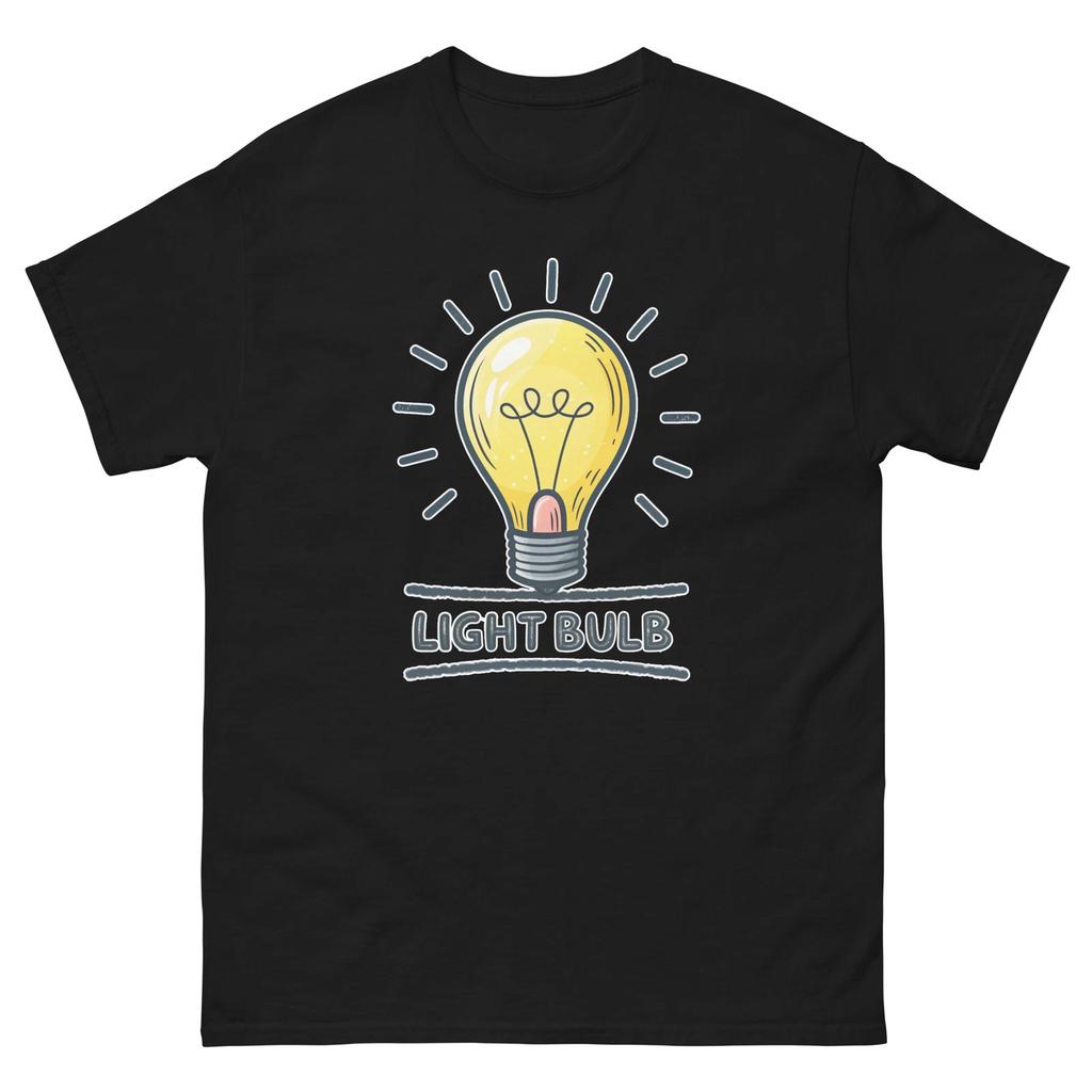 Light Bulb Popular Illustration Object T-Shirt