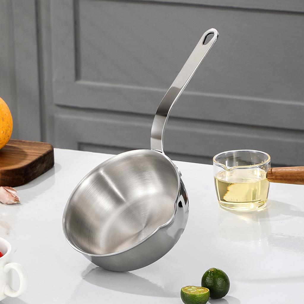 304 Stainless Steel Oil Pot Egg Frying Pan Mini Soup Milk Pot Cooking Saucepan Scalding-proof Kitchen Tool Cookware Accessories