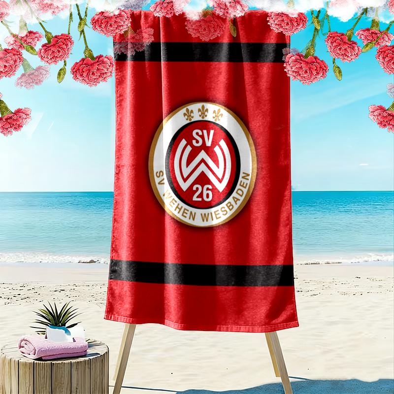 Wehen Wiesbaden Print Beach Towel, Large Soft Quick Dry Towel for Beach Camping Swimming