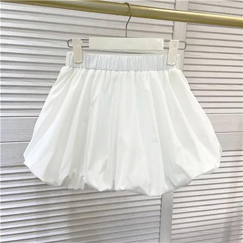 

WTEMPO Высокая талия, широкие шорты трапециевидной формы, женские летние объемные свободные шорты-юбка с объемным цветочным бутоном S белый