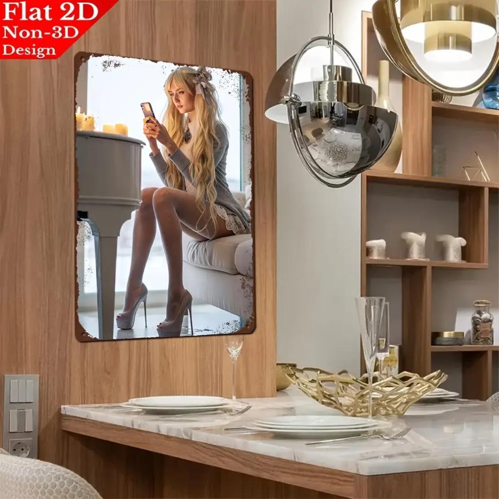 Vintage Metal Sign 12x16 Inch, Retro Wall Decor for Bar Cafe Home Garage Man Cave, Aluminum Art Plaque Gift