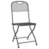 3 Piece Garden Dining Set Expanded Metal Mesh Anthracite Grey