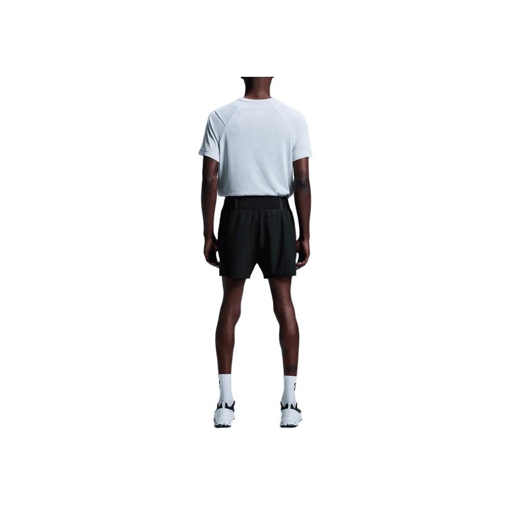 On Trail Shorts Rain Drop Print Durable Elastic Waist Sports Shorts Men Shorts Black 1ME30060553