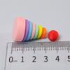 1 Set Micro Scene Decoration Miniature Dollhouse Small Wooden Bucket Assembling Blocks Model For Doll Accessories