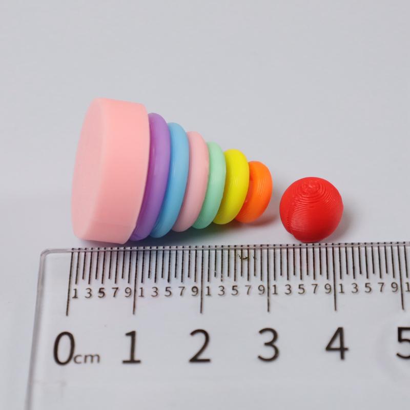 1 Set Micro Scene Decoration Miniature Dollhouse Small Wooden Bucket Assembling Blocks Model For Doll Accessories