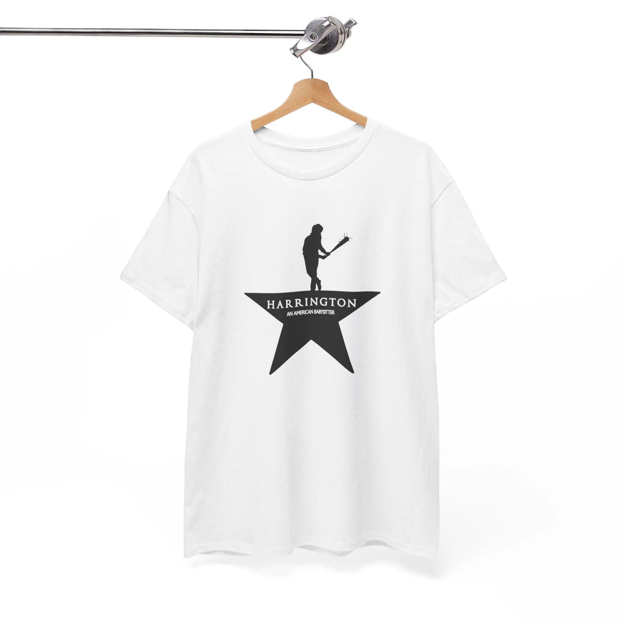 

2026 Funny Steve Harrington Hamilton Tshirt Hawkins Town Joke Picture Gift Cotton Roundneck Loose ShortSleeved Tshirt M