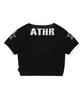 ANDTHEOTHER Oversized Round Neck Short Sleeve Knit Black