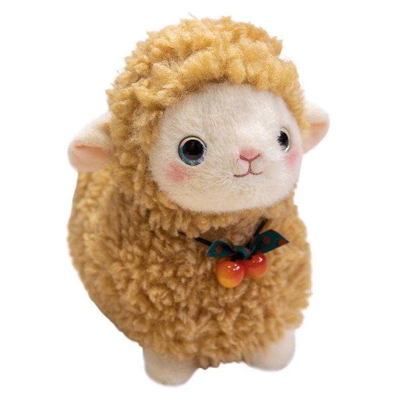 Simulated Lamb Doll, Sheep Cotton Plush Toy, Soothing Doll, Doll, Birthday Gift for Children, Boys and Girls