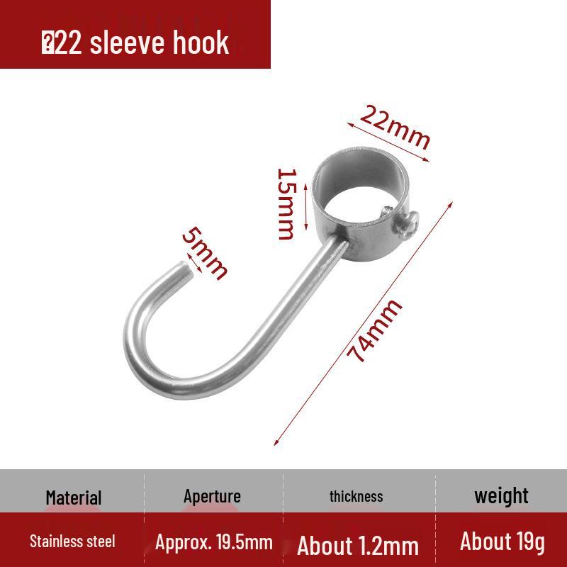 Stainless Steel Round Flange Base Wardrobe Clothes Rail Holder and Towel Rack Fixing Accessories.
