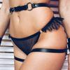 Women's Sexy Leather Flirting Panties Adult Toys