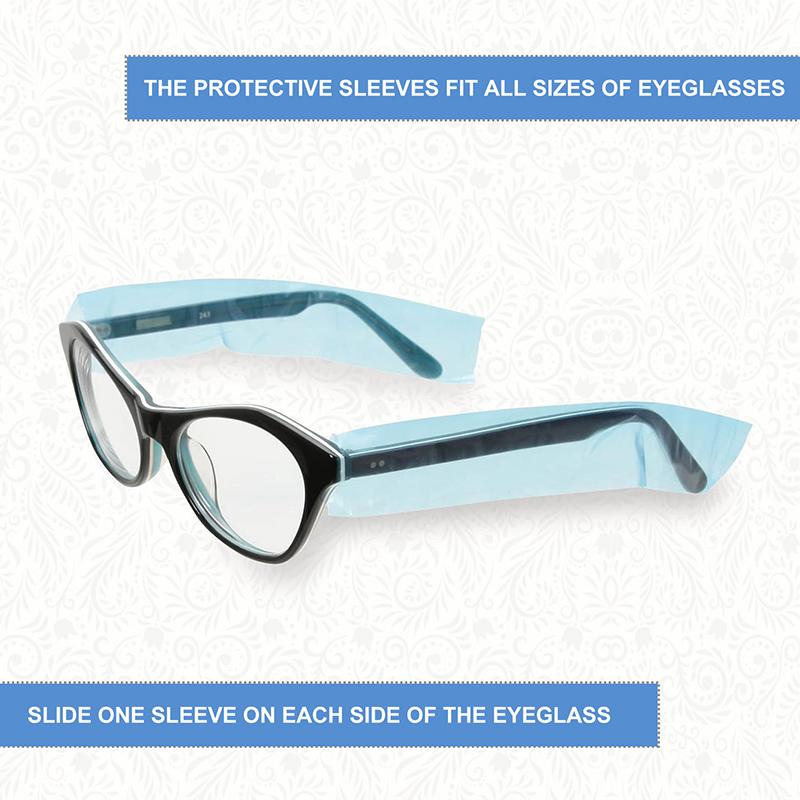 200 Adet/Kutu Tek Kullanımlık Gözlük Sapı Kılıfı Kuaförlük Kendin Yap Berber Saç Boyama Gözlük Koruyucu Leke Önleyici Aletler