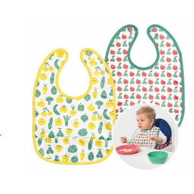 IKEA Martbro Su Geçirmez Önlük Bebek Mama Önlüğü Sarı/Yeşil 2P, 1 set, 2 parça