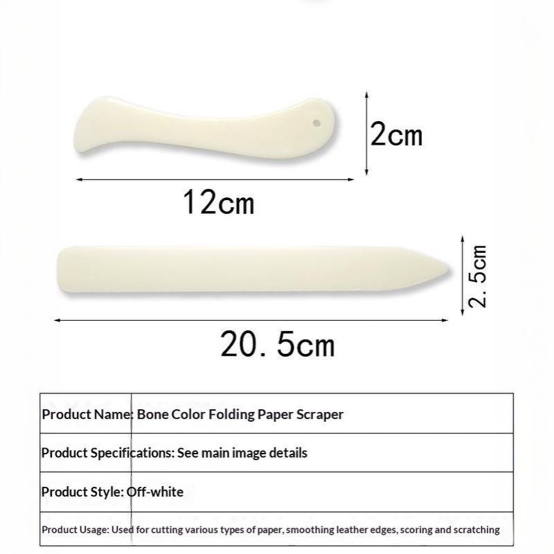 2Pcs Leather Working Tool Bone Folder For Leather Craft Scoring Folding Creasing Edges Paper Plastic Handmade Sewing Tools Part