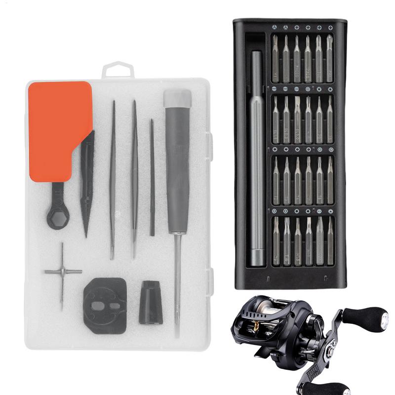 7/9pcs Fishing Reel Repair Tool Kit Spinnings Baitcasting Reel Parts Disassembly Tools Portable Water Drop Reel Maintenance Kit