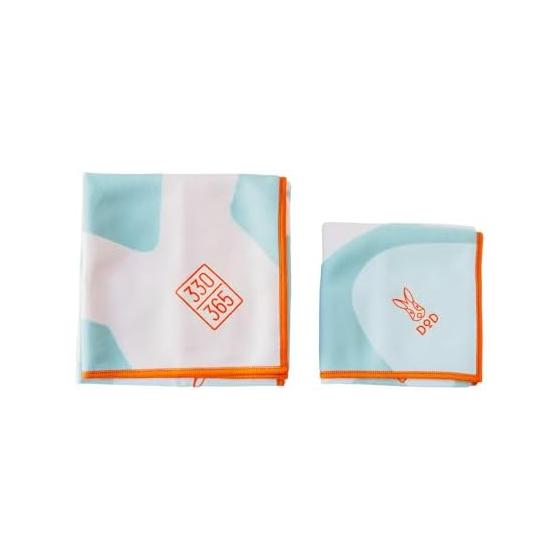 DOD Fave Wrap Cloth Set S/M - Reusable Fabric Wrap for Lunch, Camera, Protection - Outdoor Use - Men s & Women s - DH2-010-BG-SM/DH2-010-BL-SM