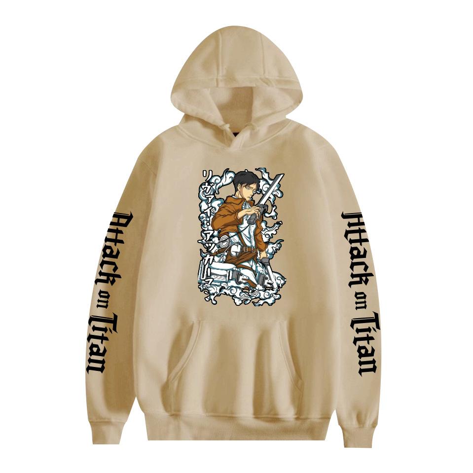 Mens Hooded Attack on Titan Anime Printed Streetwear Pullover Sweatshirt Fashion Hoodie Casual Hip Hop New Men Tracksuit Streetwear