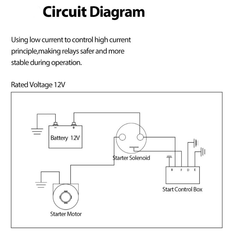 Heavy Duty Starter Solenoid Relays Metal Starter Solenoid Relays Simple Installs for GX390 Engines in Harsh Environments