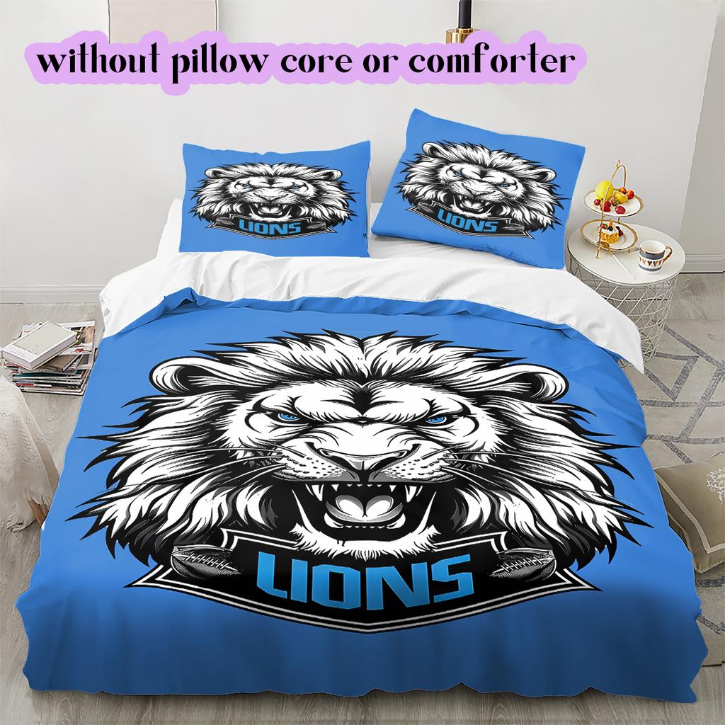 Voetbal Logo Patroon Beddengoed Dekbed Set Dekbedovertrek Kussensloop Huisdecoratie Verjaardagscadeau (1*dekbedovertrek+ 2*kussensloop, zonder vulling)