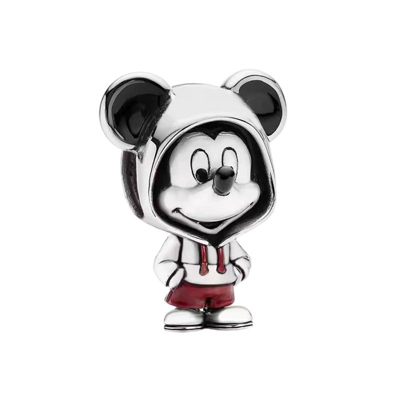 New 925 Silver Cartoon Butterfly Dog Charm Beads Suitable for Women Bracelet Fashion Wedding Jewelry Gifts