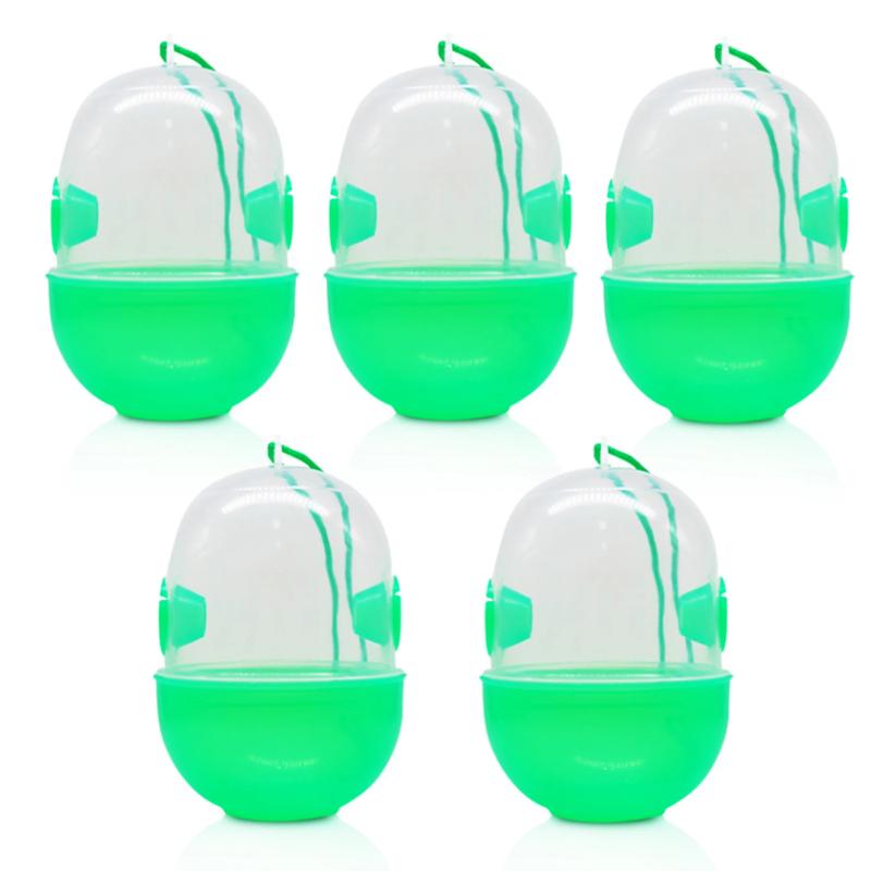 8-1PCS Reusable Fly Wasp Insect Traps Hanging Plastic Hornet Catcher Fly Killer Orchard Insect Trap Pest Control Products