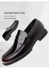 Men's Breathable Cowhide Slip-On Loafers: Shiny, Versatile Casual Leather Driving & Business Shoes.