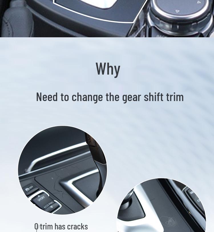 BMW 3 & 4 Series Gear Shift Lever & Knob Trim Cover (F30, 318, 320GT, F34, F35)