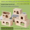 Maison Hideout en Bois pour Hamster Doré et Petits Animaux